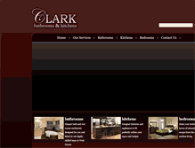 Tablet Screenshot of clarkbathrooms-kitchens.com